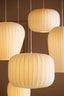 Hanging lamp 44x31 cm LEXA white