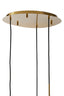 Hanging lamp 3L 40x160 cm MAYSON glass gold-clear+gold