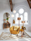 Hanging lamp 30 cm MEDINA antique bronze+glass matt white