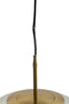 Hanging lamp 30 cm MEDINA antique bronze+glass clear