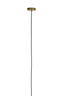 Hanging lamp 40 cm MEDINA antique bronze+glass amber