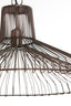 Hanging lamp 65x37 cm KASPER antique copper