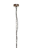 Hanging lamp 65x37 cm KASPER antique copper