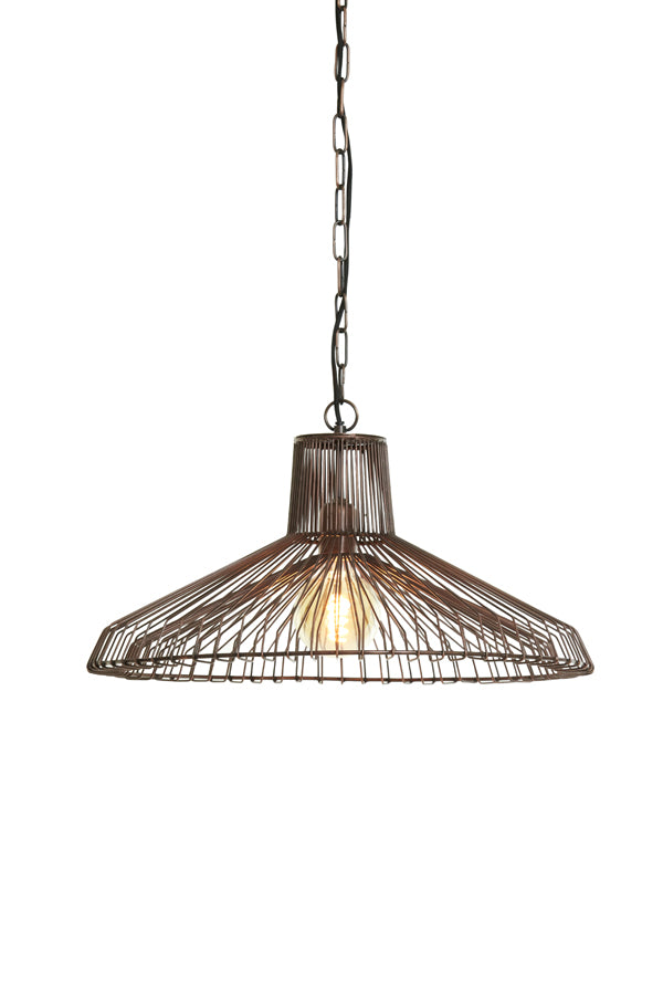 Hanging lamp 65x37 cm KASPER antique copper