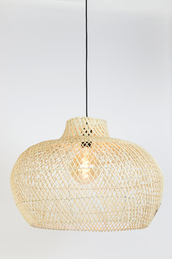 Hanging lamp 60x43 cm CHARITA rattan natural