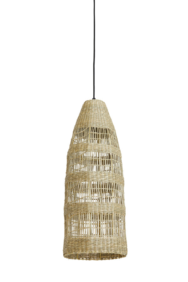 Hanging lamp 20x42 cm LATIKA seagrass natural