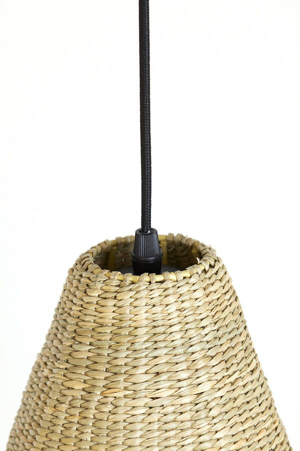 Hanging lamp 20x42 cm LATIKA seagrass natural