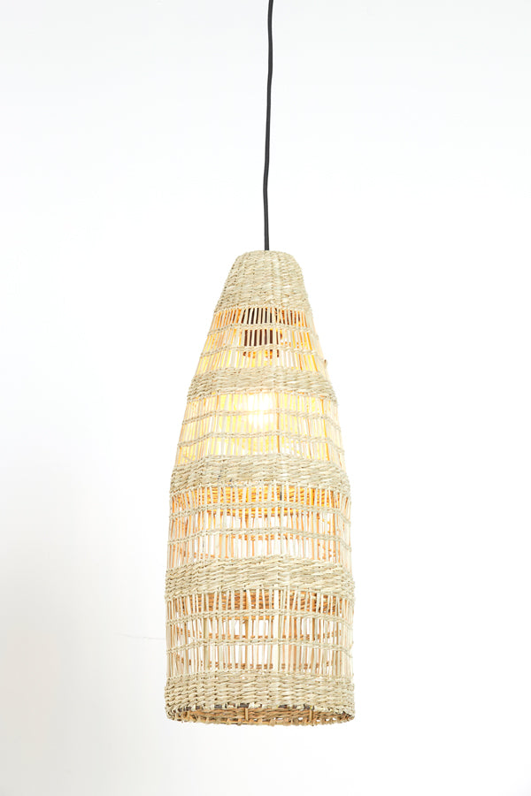 Hanging lamp 20x52 cm LATIKA seagrass natural