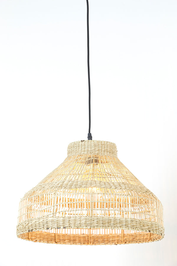 Hanging lamp 45x30 cm LATIKA seagrass natural