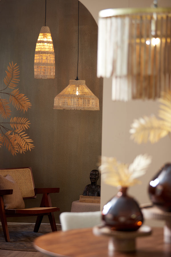 Hanging lamp 45x30 cm LATIKA seagrass natural