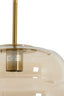 Hanging lamp 30x37 cm MISTY glass amber+gold