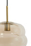 Hanging lamp 30x37 cm MISTY glass amber+gold