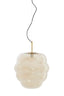 Hanging lamp 45x48 cm MISTY glass amber+gold