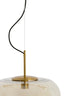 Hanging lamp 45x48 cm MISTY glass amber+gold