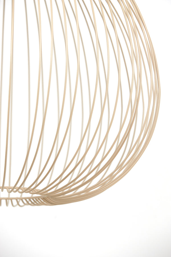 Hanging lamp 34x35 cm RILANA matt beige