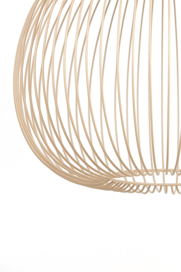 Hanging lamp 45x45 cm RILANA matt beige