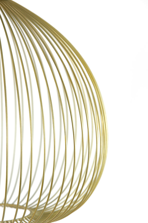 Hanging lamp 45x45 cm RILANA light gold
