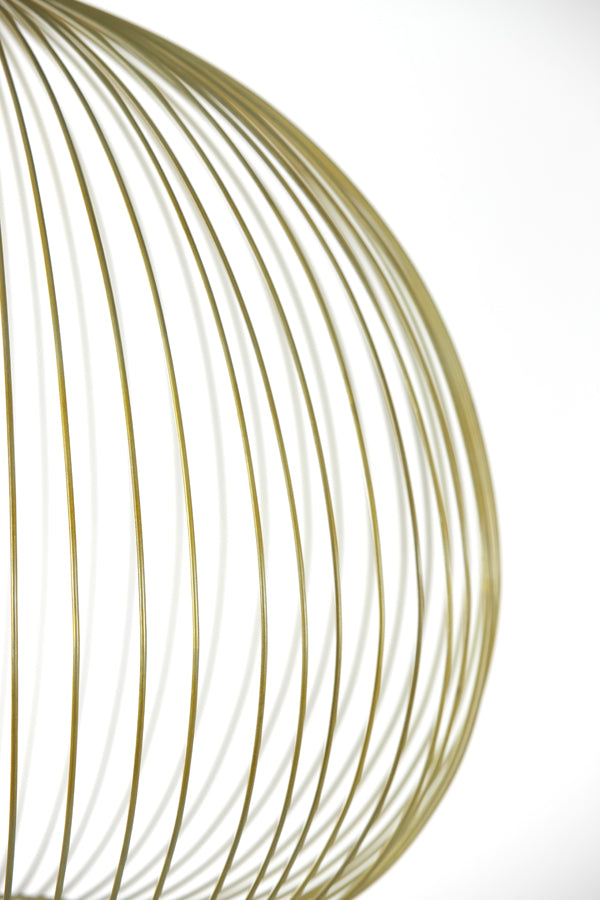 Hanging lamp 45x45 cm RILANA light gold