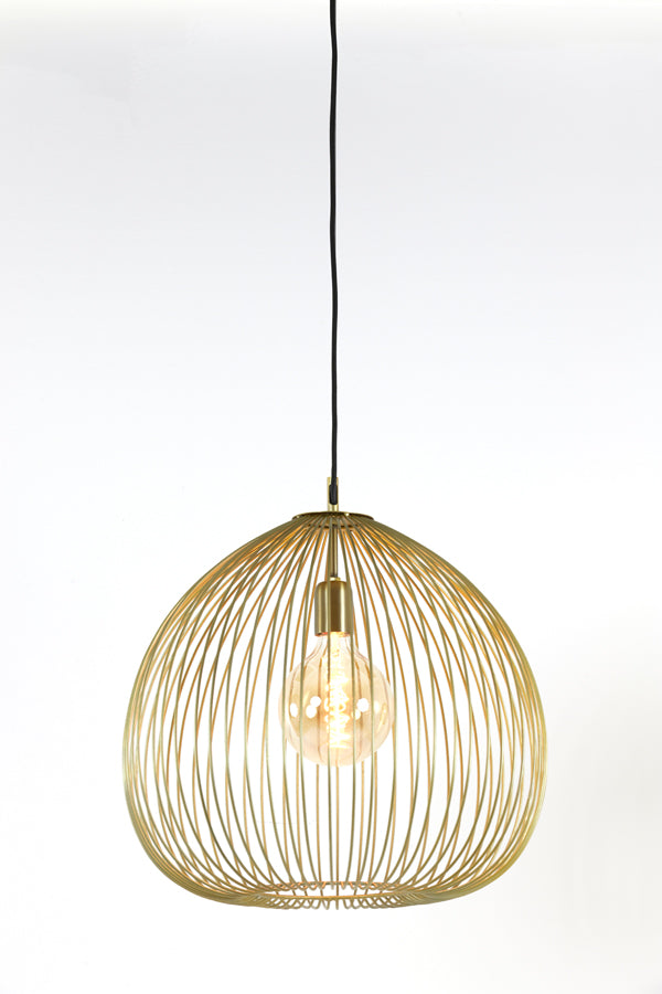 Hanging lamp 45x45 cm RILANA light gold