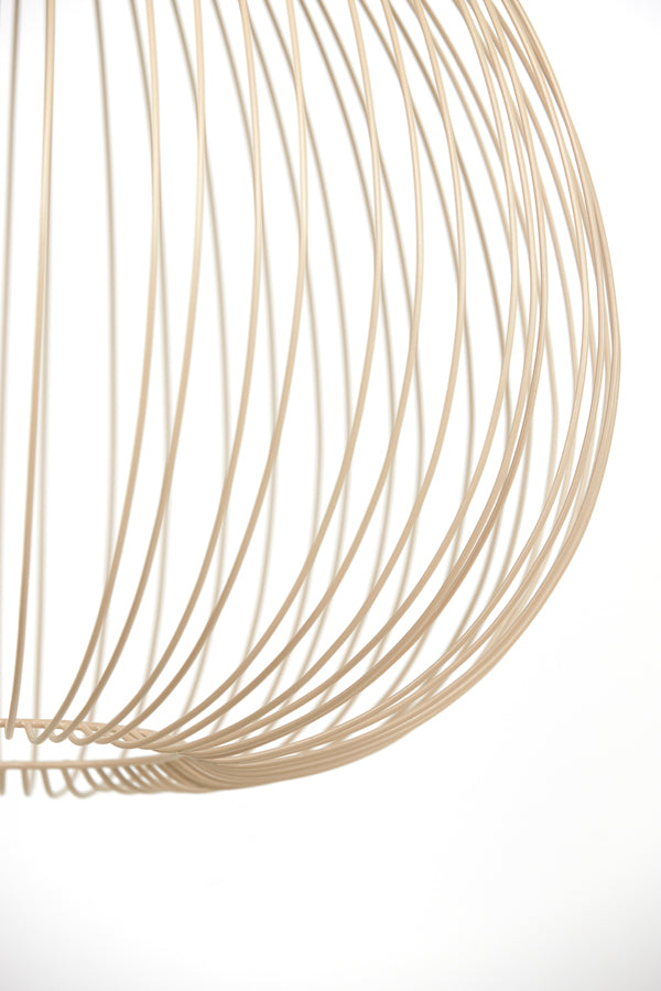 Hanging lamp 56x55 cm RILANA matt beige