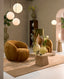 Hanging lamp 25 cm MEDINA antique bronze+glass matt white