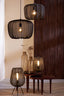 Hanging lamp 50x37,5 cm PLUMERIA black