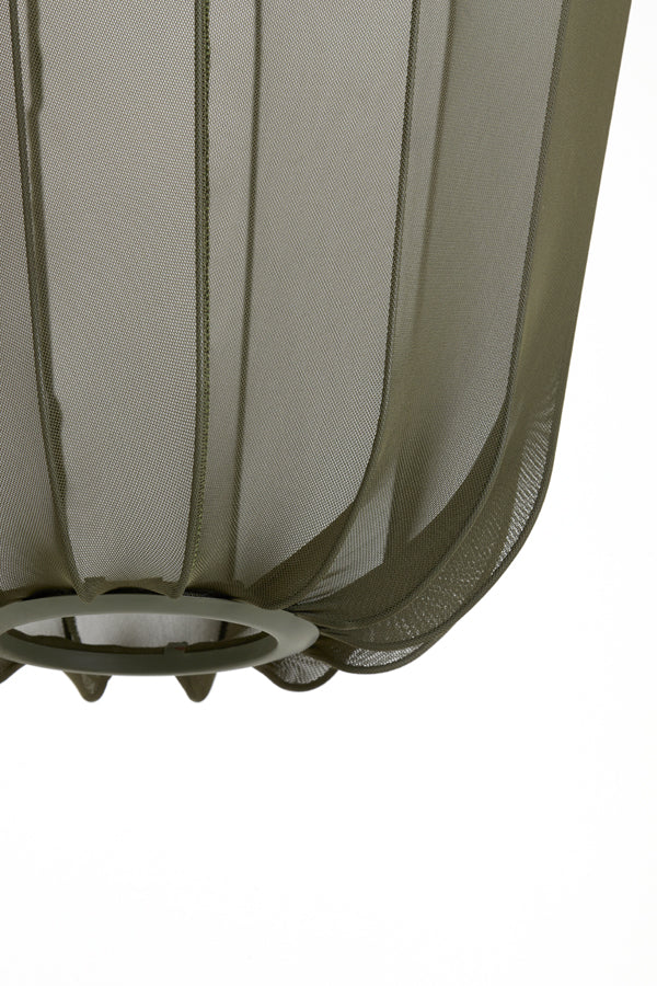 Hanging lamp 42x50 cm PLUMERIA dark green