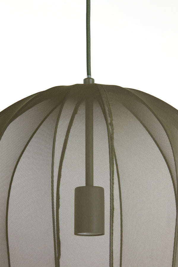 Hanging lamp 42x50 cm PLUMERIA dark green
