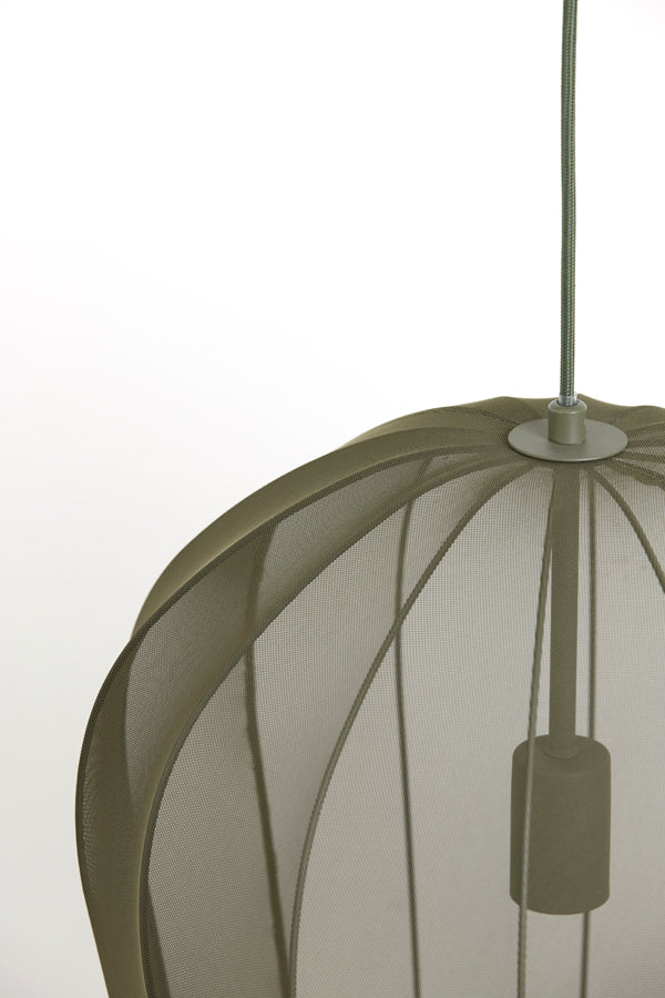 Hanging lamp 42x50 cm PLUMERIA dark green