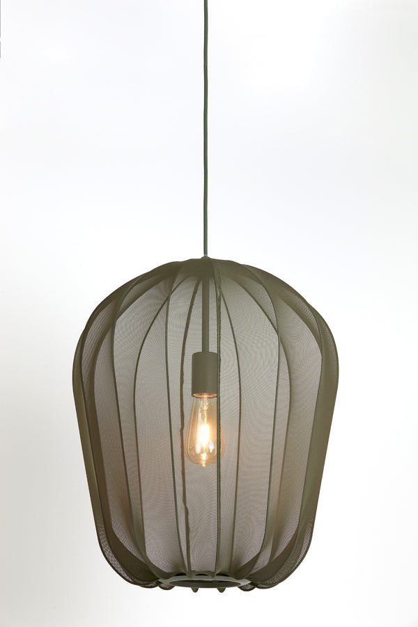 Hanging lamp 42x50 cm PLUMERIA dark green
