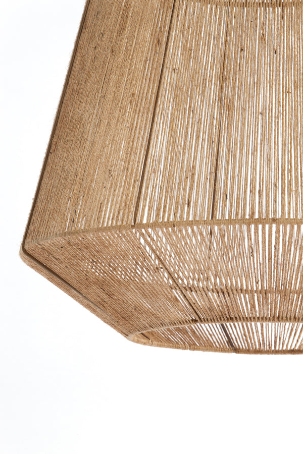 Hanging lamp 60x60 cm MALVA jute natural