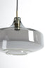 Hanging lamp 29,5x21 cm SOLNA antique bronze+smoked glass