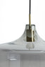 Hanging lamp 29,5x21 cm SOLNA antique bronze+smoked glass