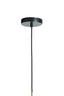 Hanging lamp 29,5x21 cm SOLNA antique bronze+smoked glass
