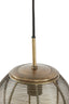 Hanging lamp 3L 80x20x33 cm YAELLE ant bronze+matt blck
