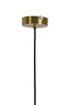 Hanging lamp 40x17 cm PLEAT glass matt white+gold