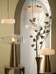 Hanging lamp 40x17 cm PLEAT glass matt white+gold