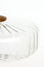 Hanging lamp 40x17 cm PLEAT glass clear+gold