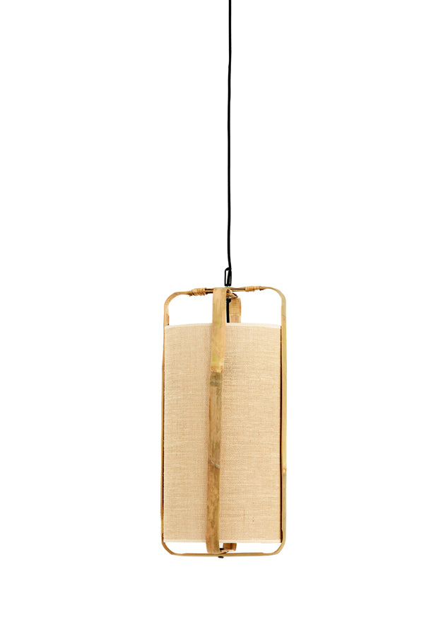 Hanging lamp 27x56 cm SENDAI sand+bamboo natural