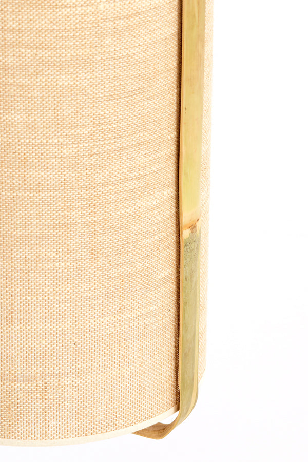 Hanging lamp 27x56 cm SENDAI sand+bamboo natural