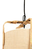 Hanging lamp 32x60 cm SENDAI sand+bamboo natural