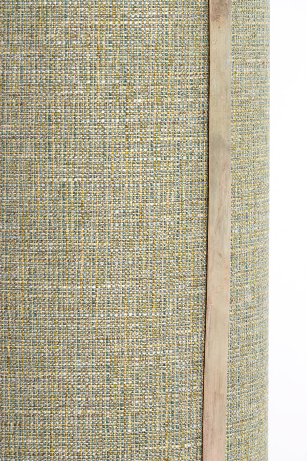Hanging lamp 37x66 cm SENDAI green+bamboo natural