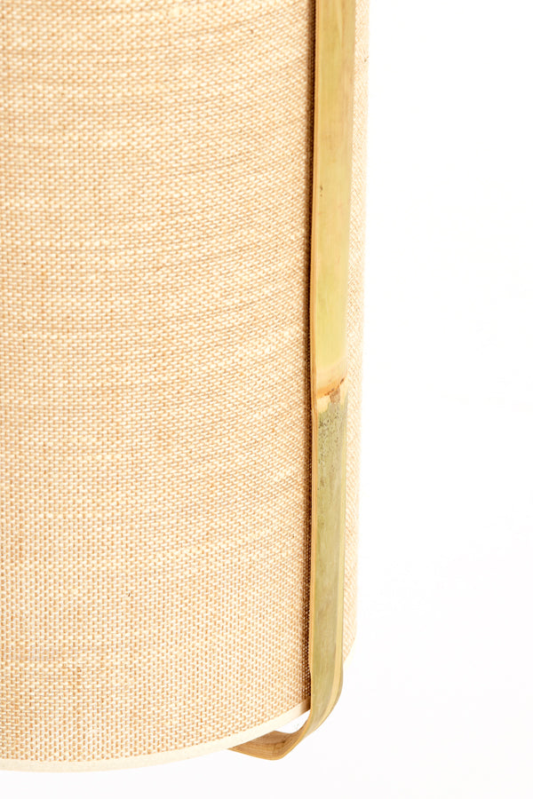 Hanging lamp 37x66 cm SENDAI sand+bamboo natural