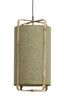 Hanging lamp 42x70 cm SENDAI green+bamboo natural