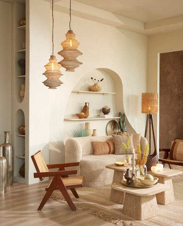 Hanging lamp 31x55 cm NAKISHA sand