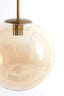 Hanging lamp 3L 120x30x30 cm MEDINA glass amber+gold