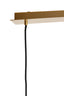 Hanging lamp 3L 120x30x30 cm MEDINA glass amber+gold