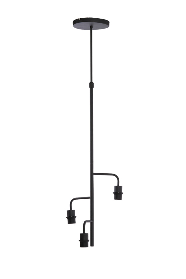 Hanging lamp 3L 48x25 cm EDISA matt black