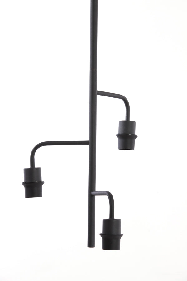 Hanging lamp 3L 48x25 cm EDISA matt black