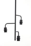 Hanging lamp 3L 48x25 cm EDISA matt black